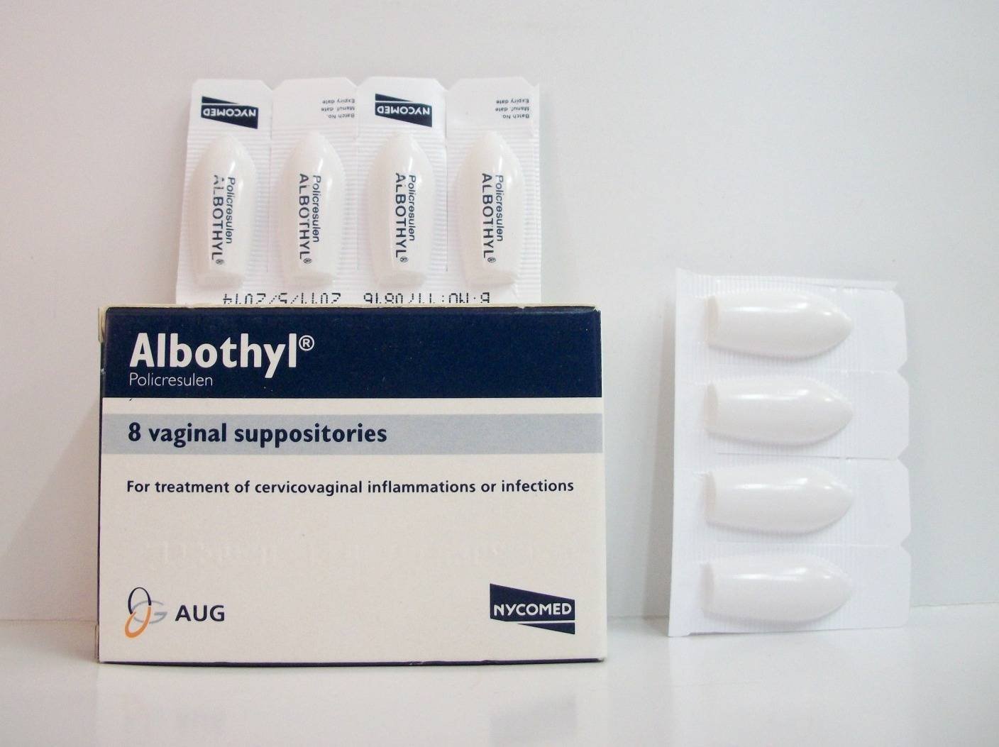 ALBOTHYL 90 MG 8 VAG SUPP س.ج