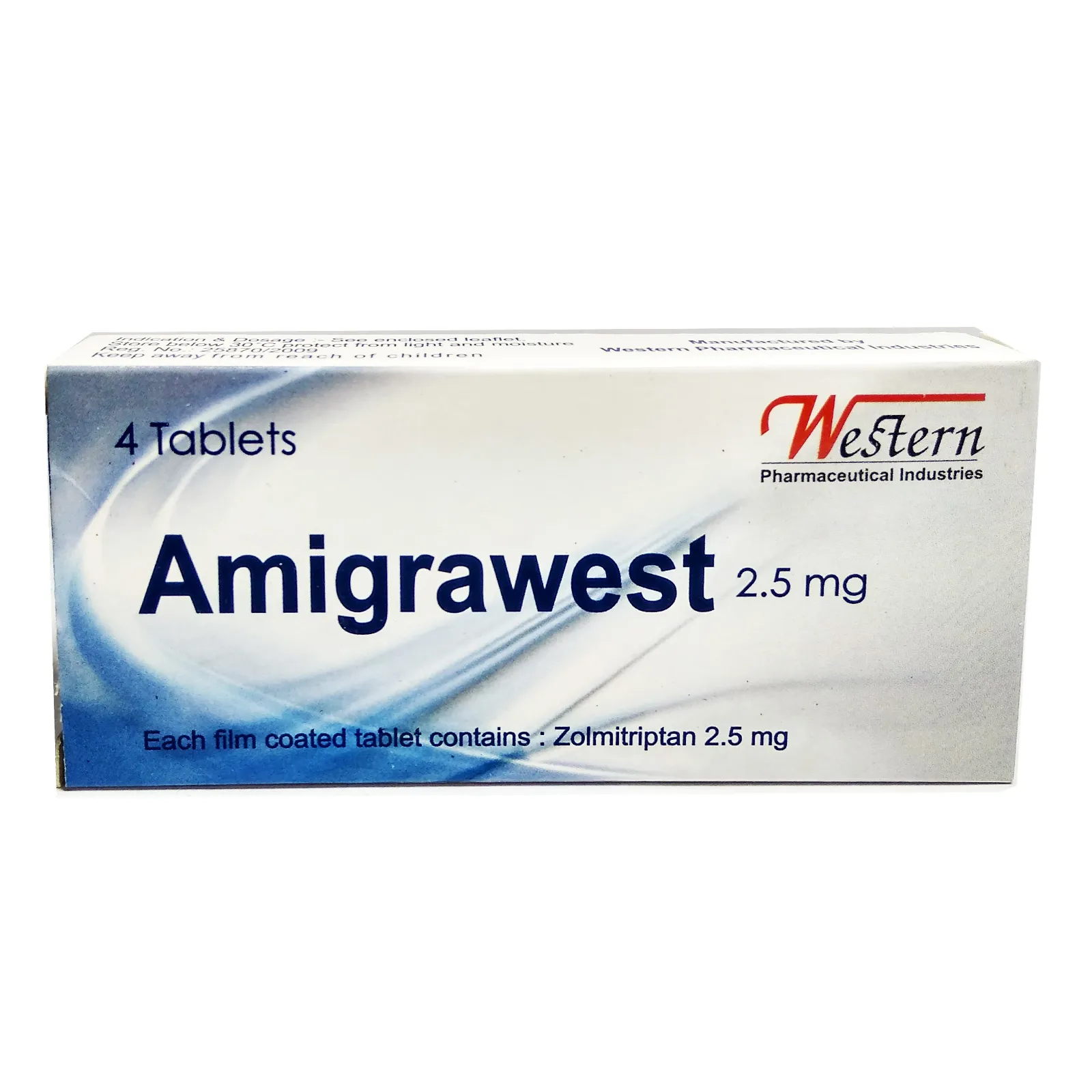AMIGRAWEST 2.5 MG 4 TAB