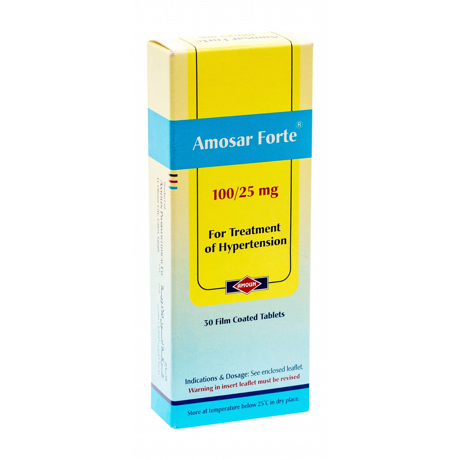 AMOSAR FORT 100/25 MG 30 TAB