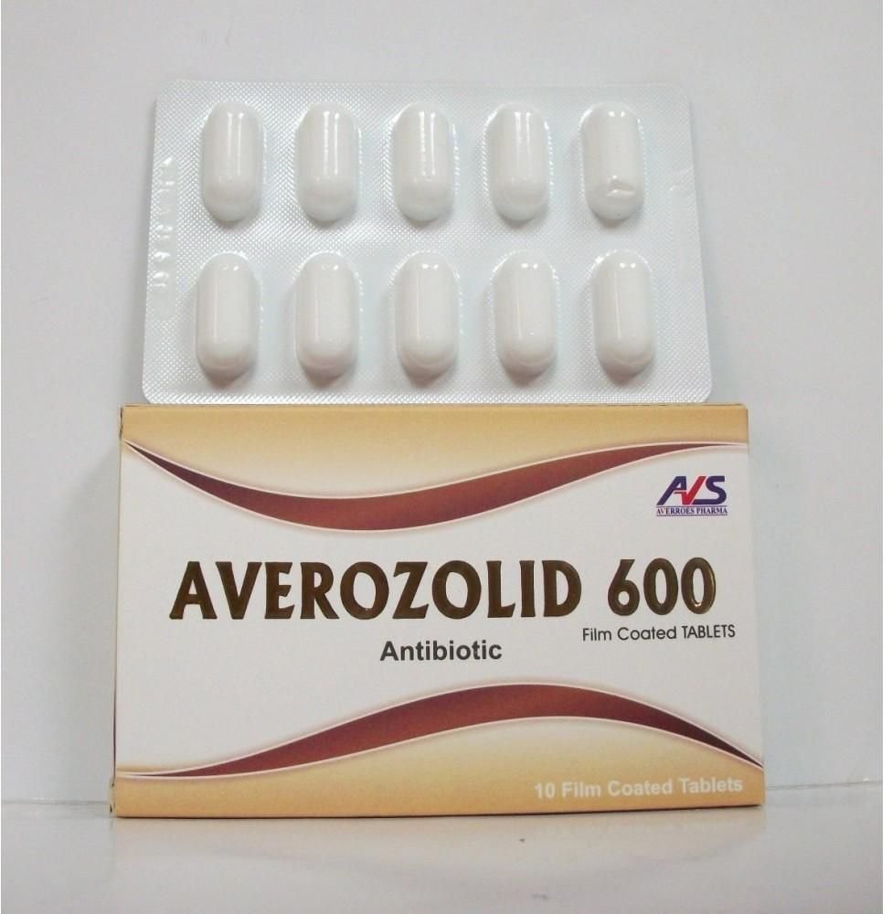 AVEROZOLID 600 MG 10 TAB س.ج