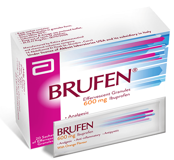 BRUFEN 600 MG EFF 10 SACHETS