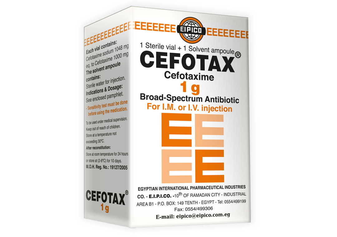CEFOTAX 1 GM 1 VIAL س.ق