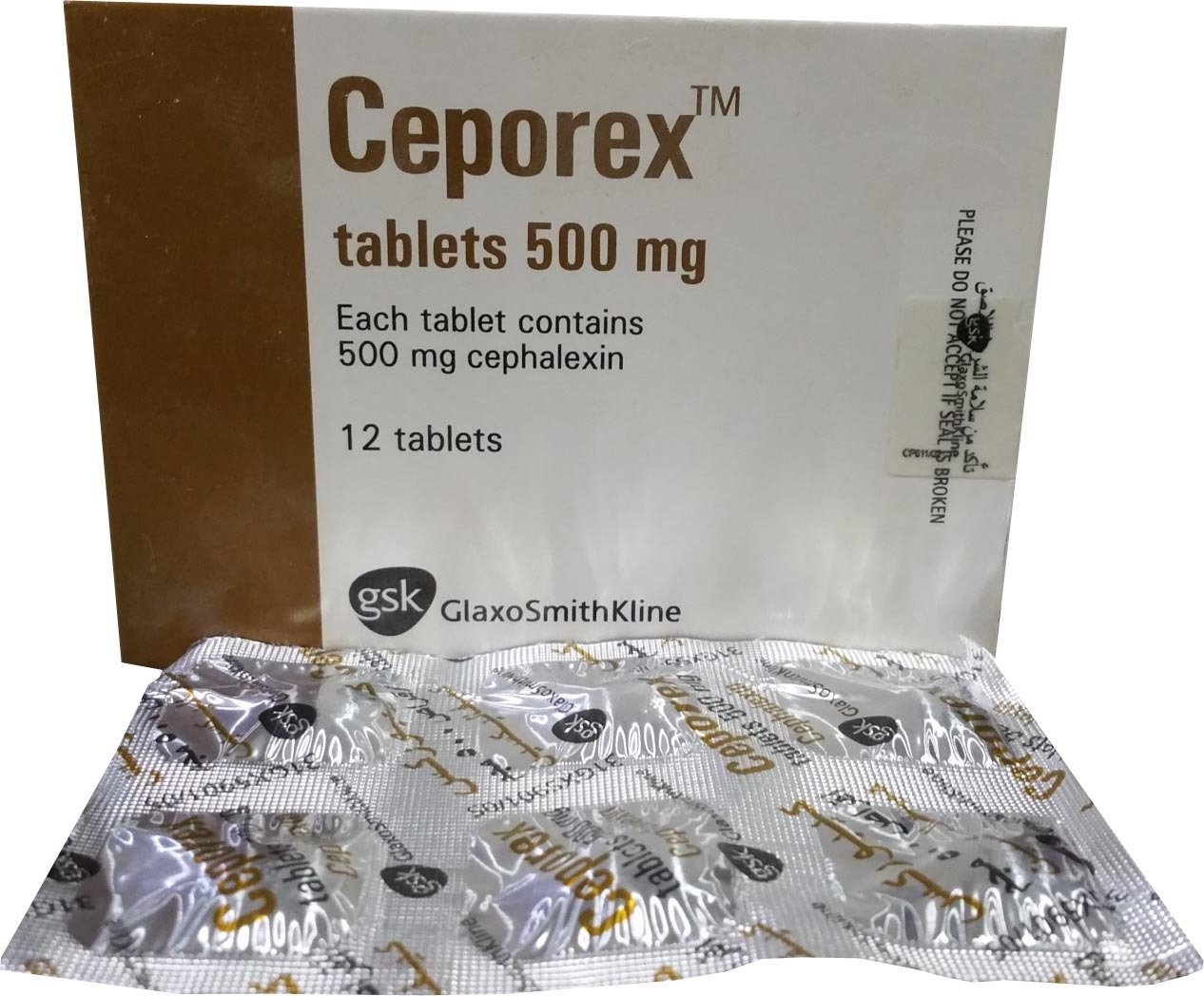 CEPOREX 500 MG 12 TAB س.ق