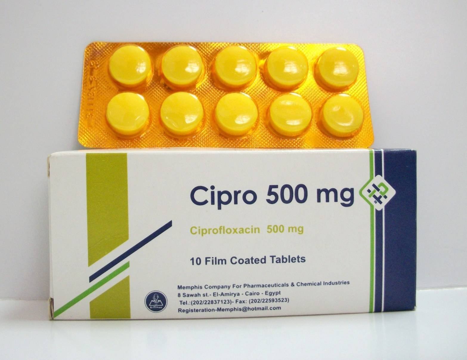 CIPRO 500 MG 10 TAB س.ج