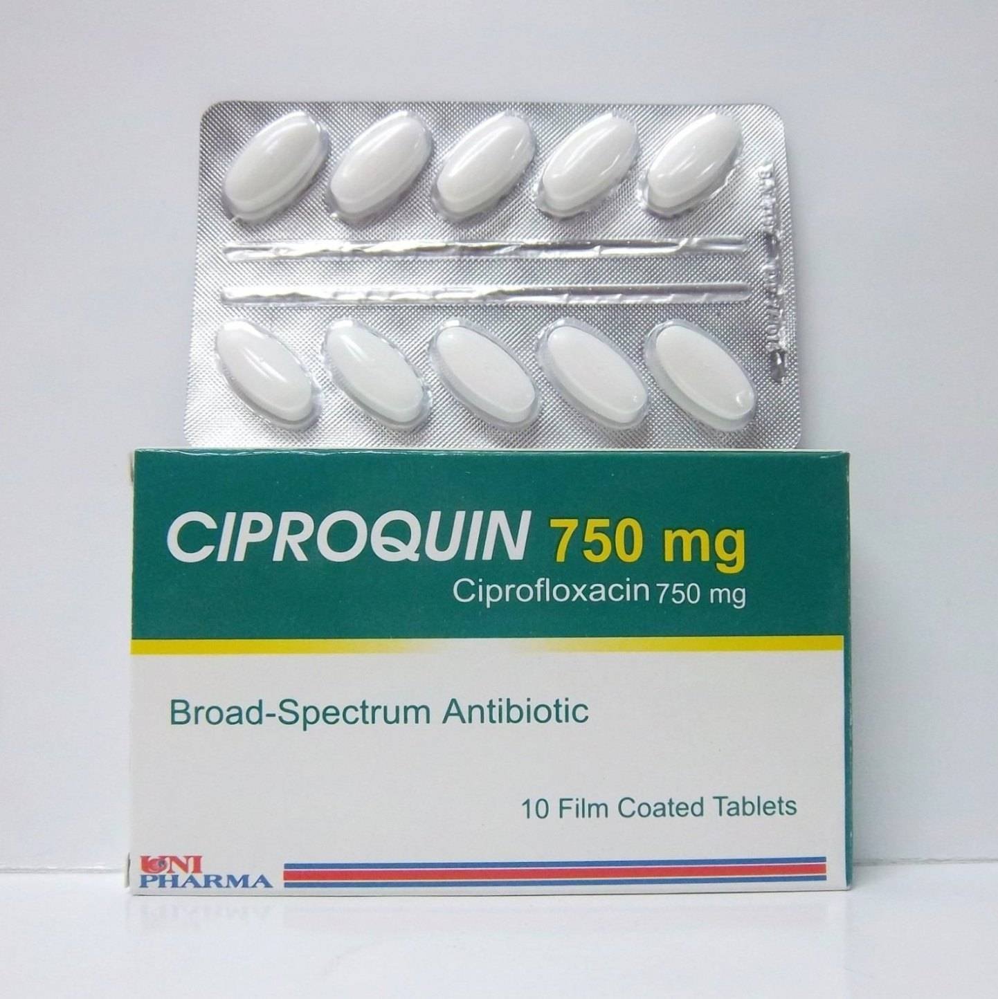 CIPROQUIN 750 MG 10 TAB