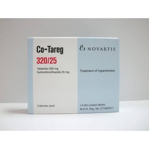 CO-TAREG 320/25 MG 14 TAB