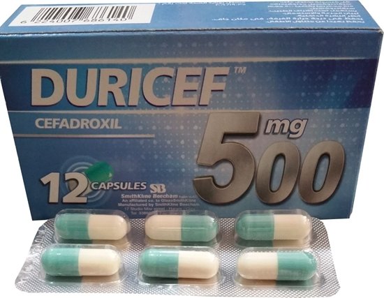 DURICEF 500 MG 12 CAPS س ج