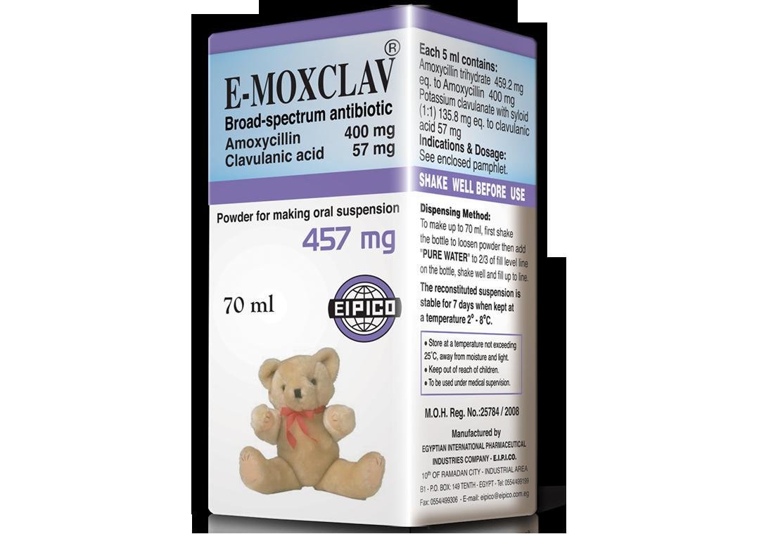 E-MOXCLAV 457 MG SYRUP 70 ML