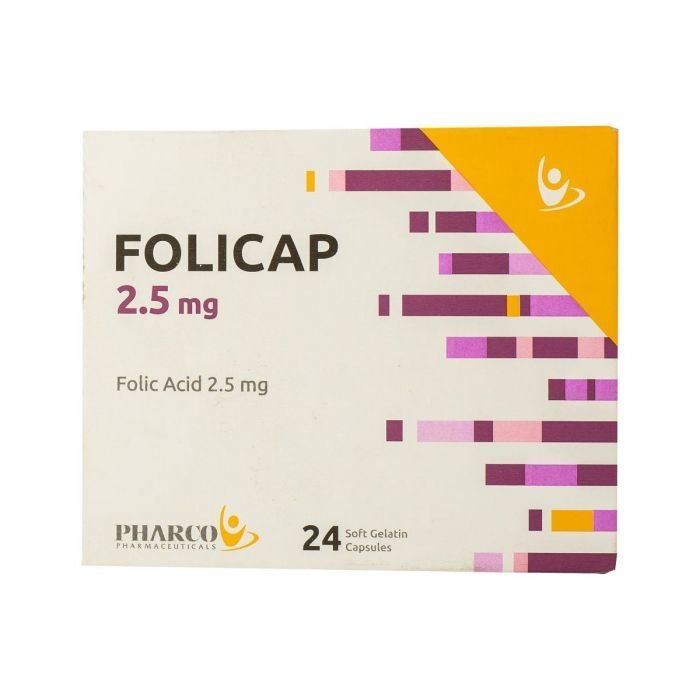 FOLICAP 2.5 MG 24 CAP س.ج