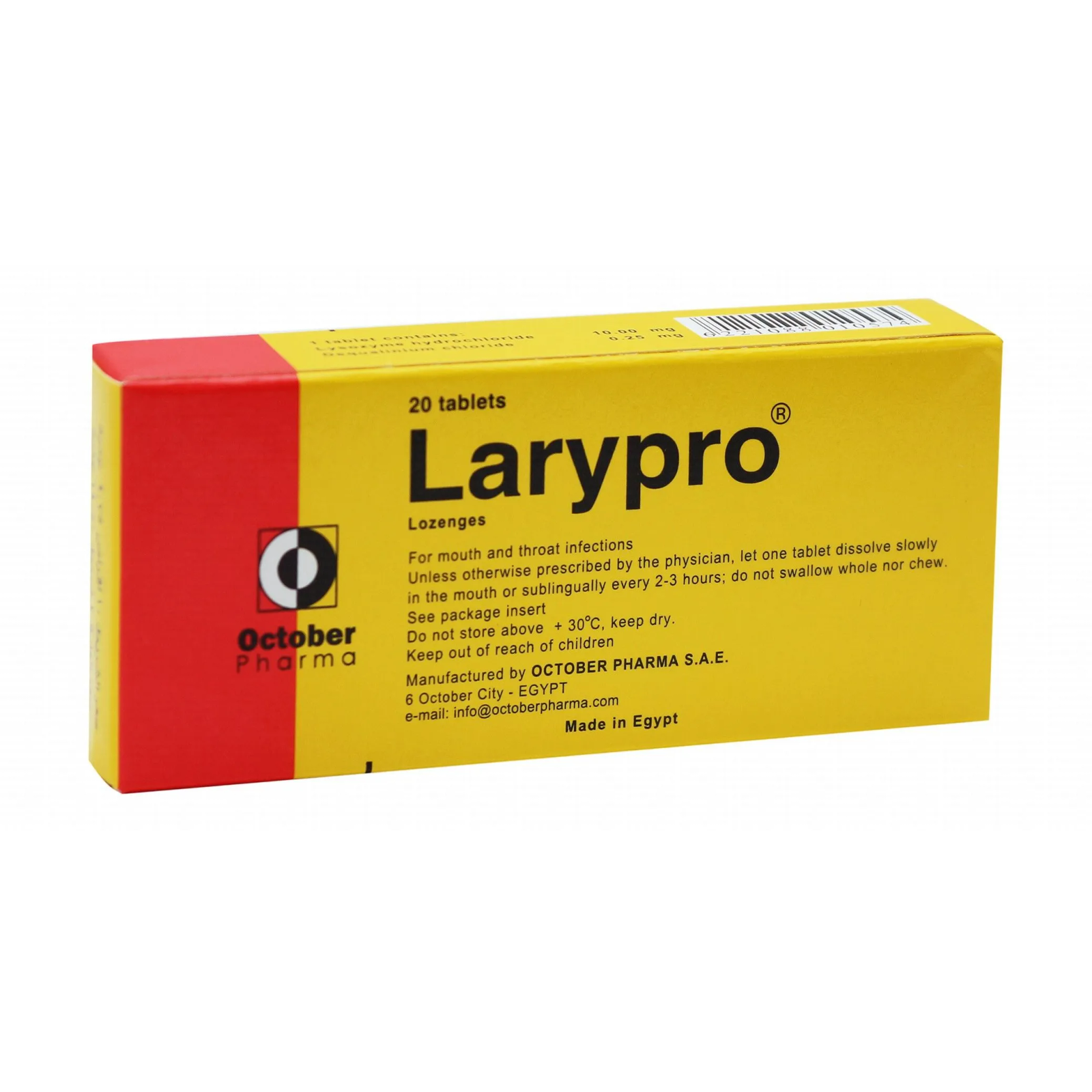 LARYPRO 20 LOZENGES TAB س.ج