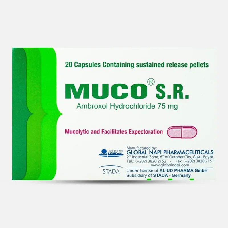 MUCO SR 75 MG 20 CAP س.ج