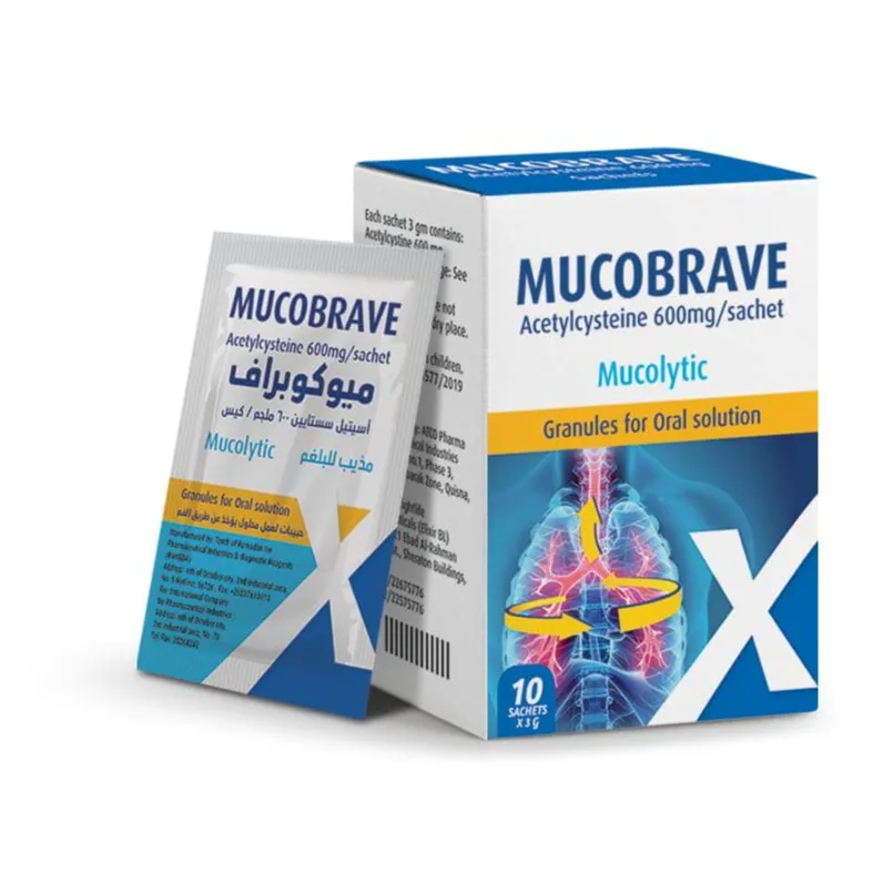 MUCOBRAVE 600 MG 10 SACHET س.ج