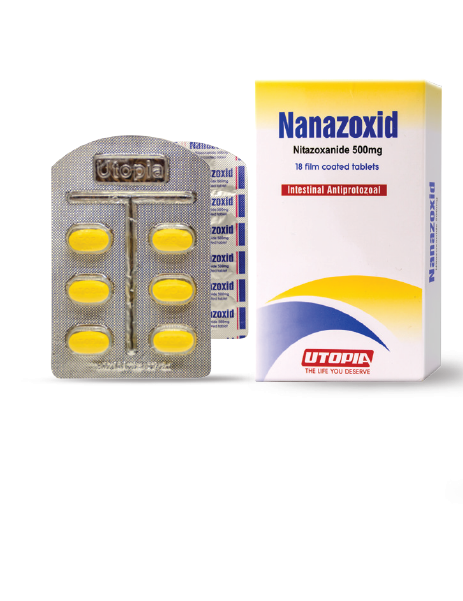 NANAZOXID 500 MG 18 TAB س.ج