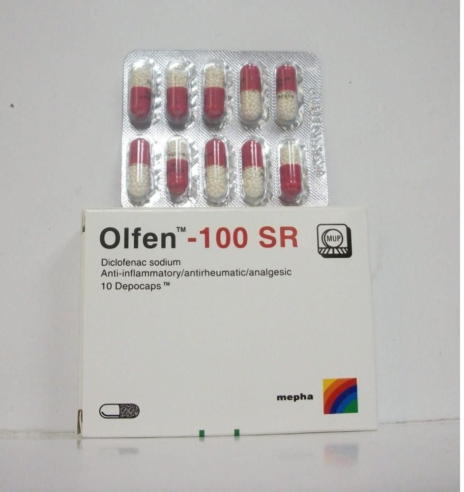 OLFEN 100 MG SR 10 CAP
