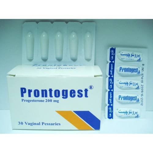 PRONTOGEST 200 MG 30 SUPP