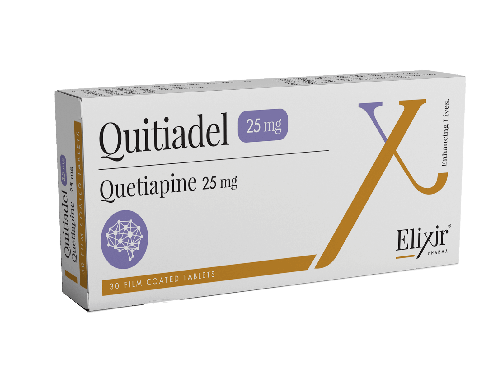 QUITIADEL 25 MG 30 TAB