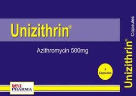 UNIZITHRIN 500 MG 3 CAP