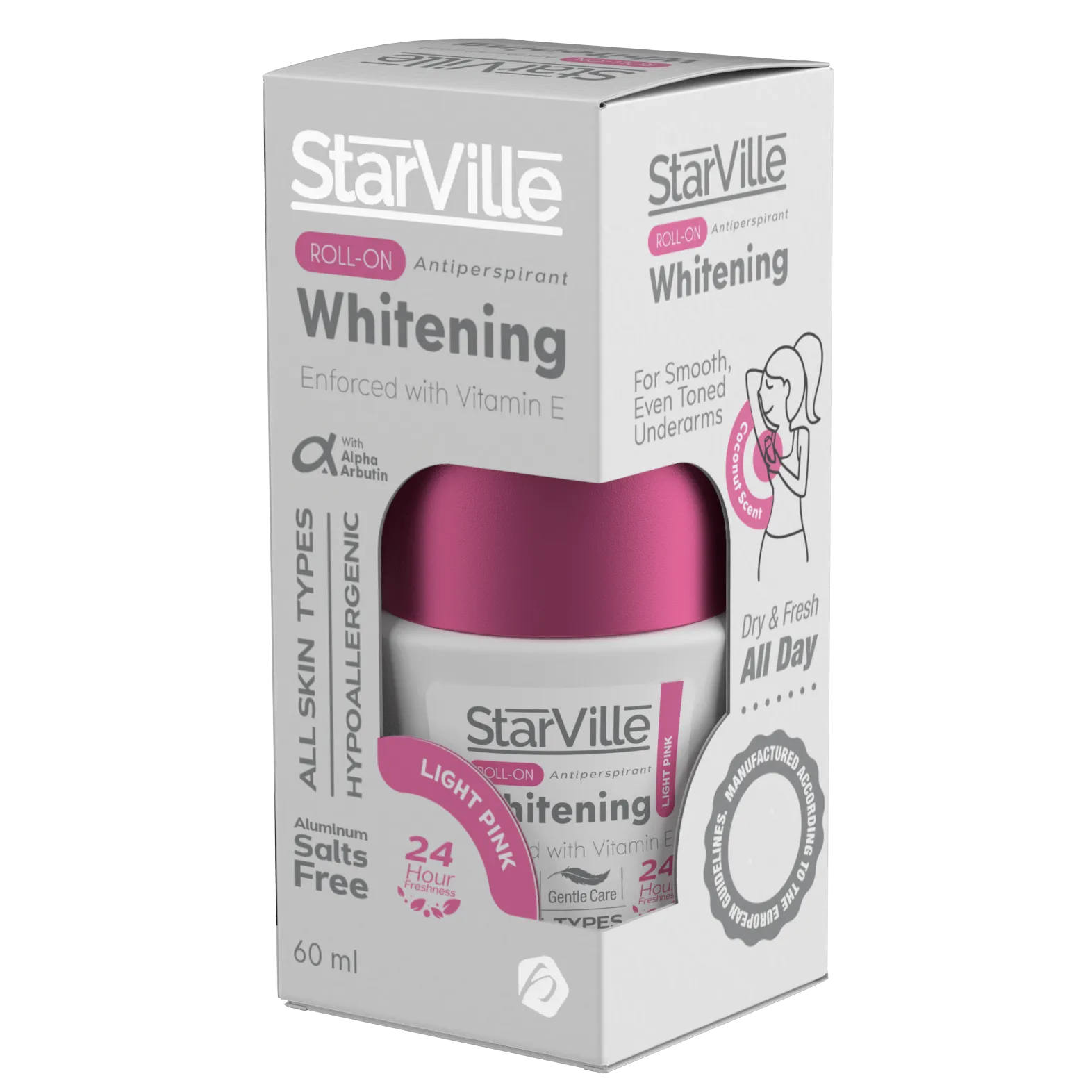 STARVILLE WHITENING ROLL ON 60ML توت احمر
