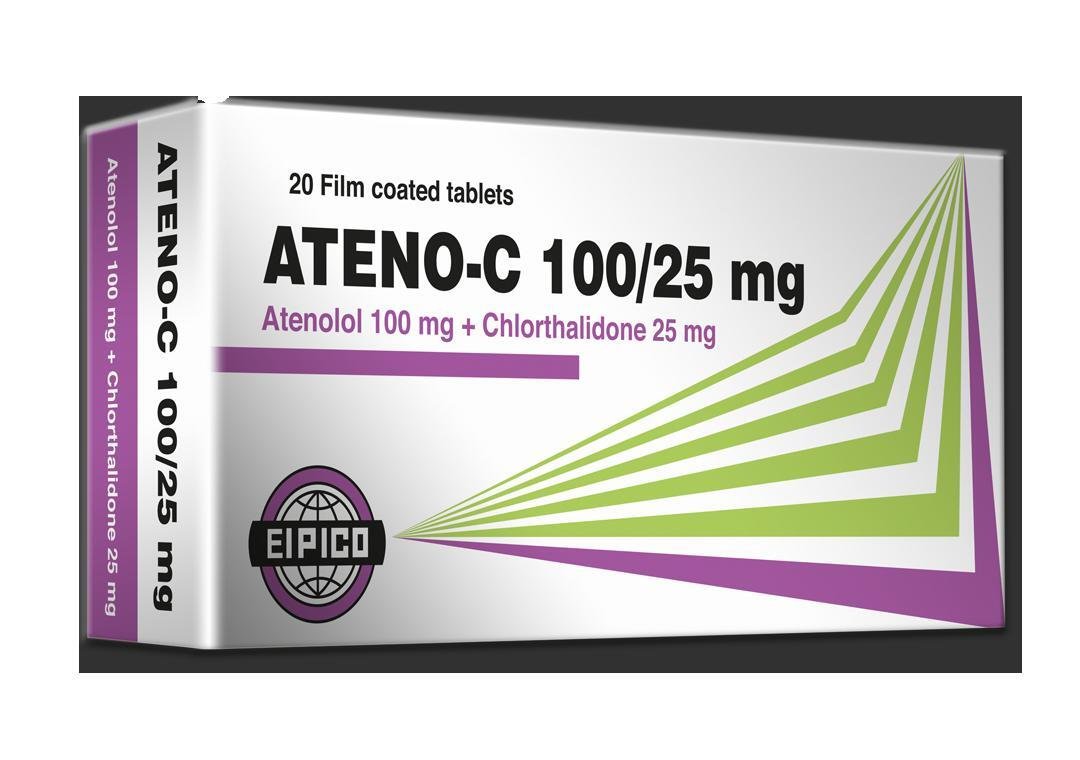 ATENO-C 100/25 MG 20 TAB