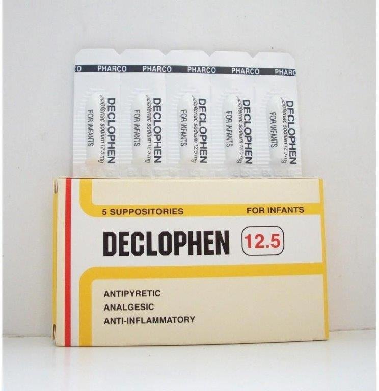 DECLOPHEN INFANTS 12.5 MG 5 SUPP