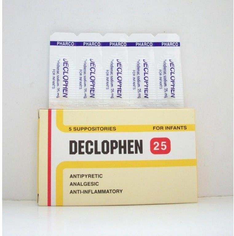 DECLOPHEN INFANTS 25 MG 5 SUPP