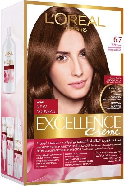 LOREAL EXCELLENCE CREME 6.7 CHOCOLATE BROWN