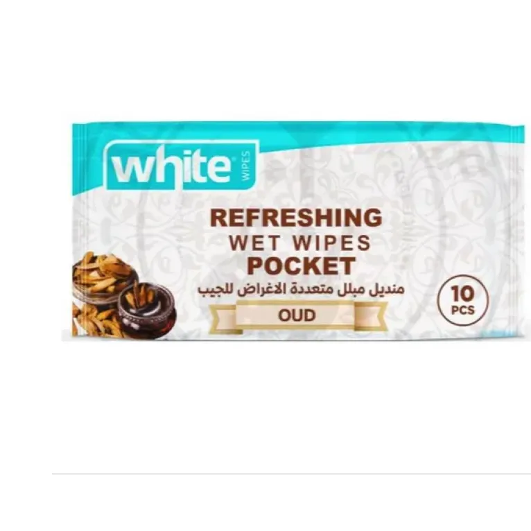WHITE ANTIBACTERIAL WIPS 15 PCS