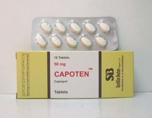 CAPOTEN 50 MG 10 TAB س.ق