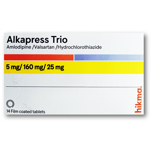 ALKAPRESS TRIO 5/160/25 MG 14 TAB