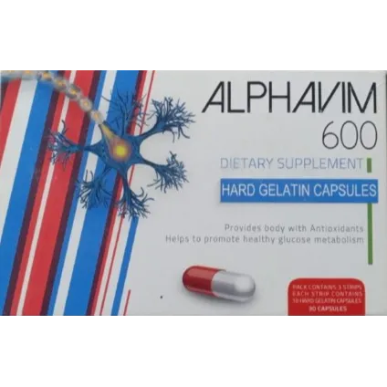 ALPHAVIM 600 MG 20 CAP