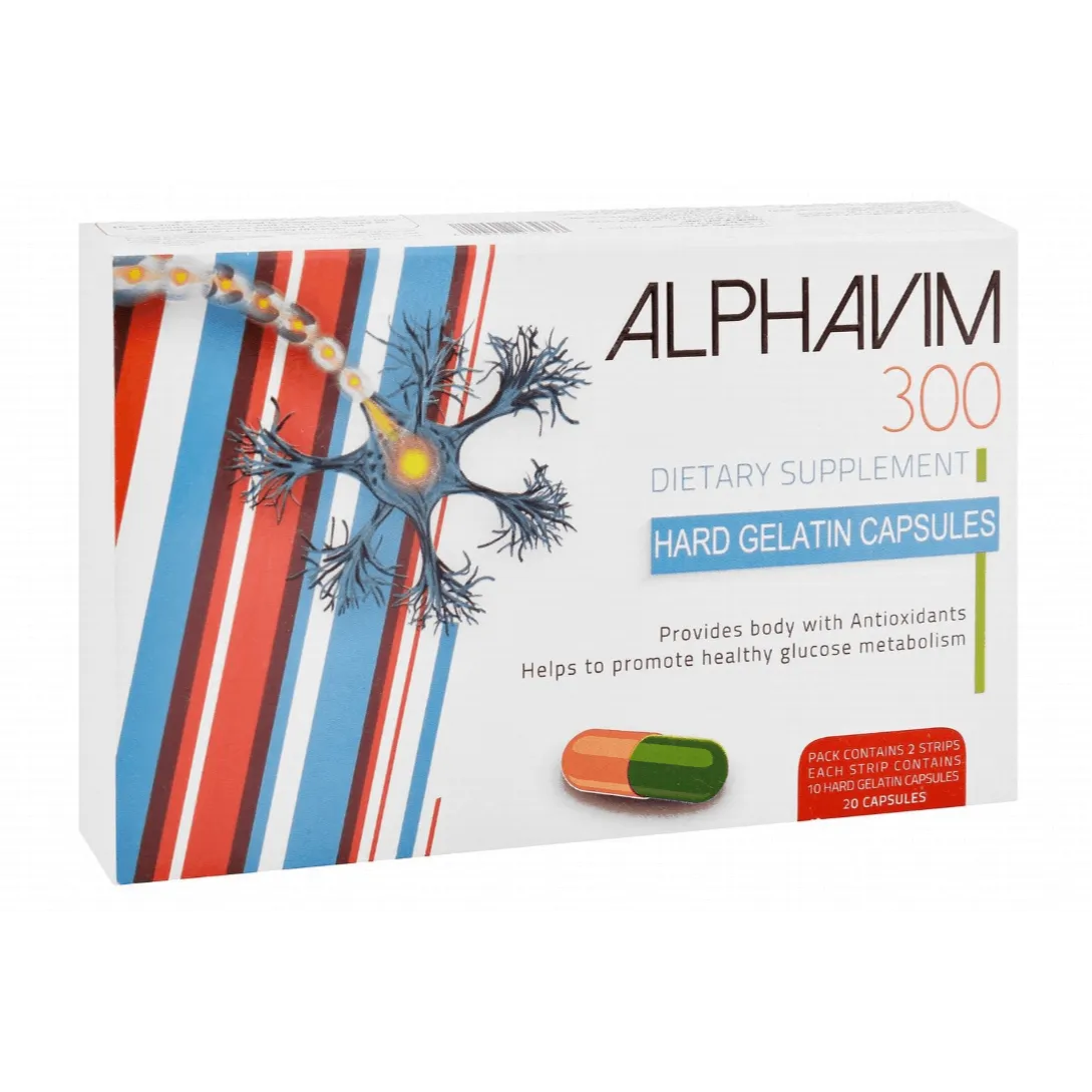 ALPHAVIM 300 MG 20 CAP