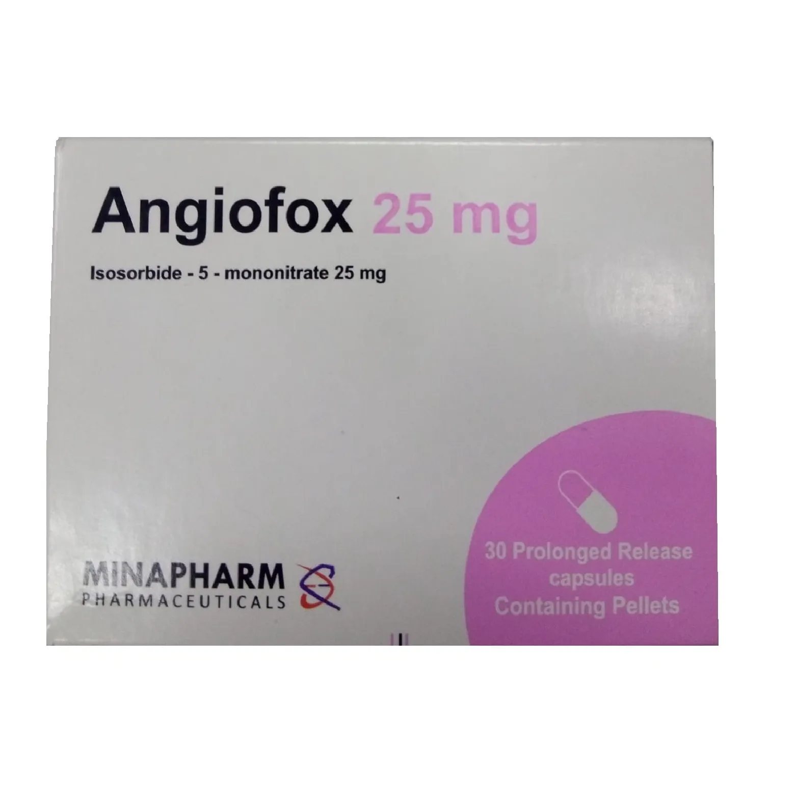 ANGIOFOX 25 MG 30 CAP