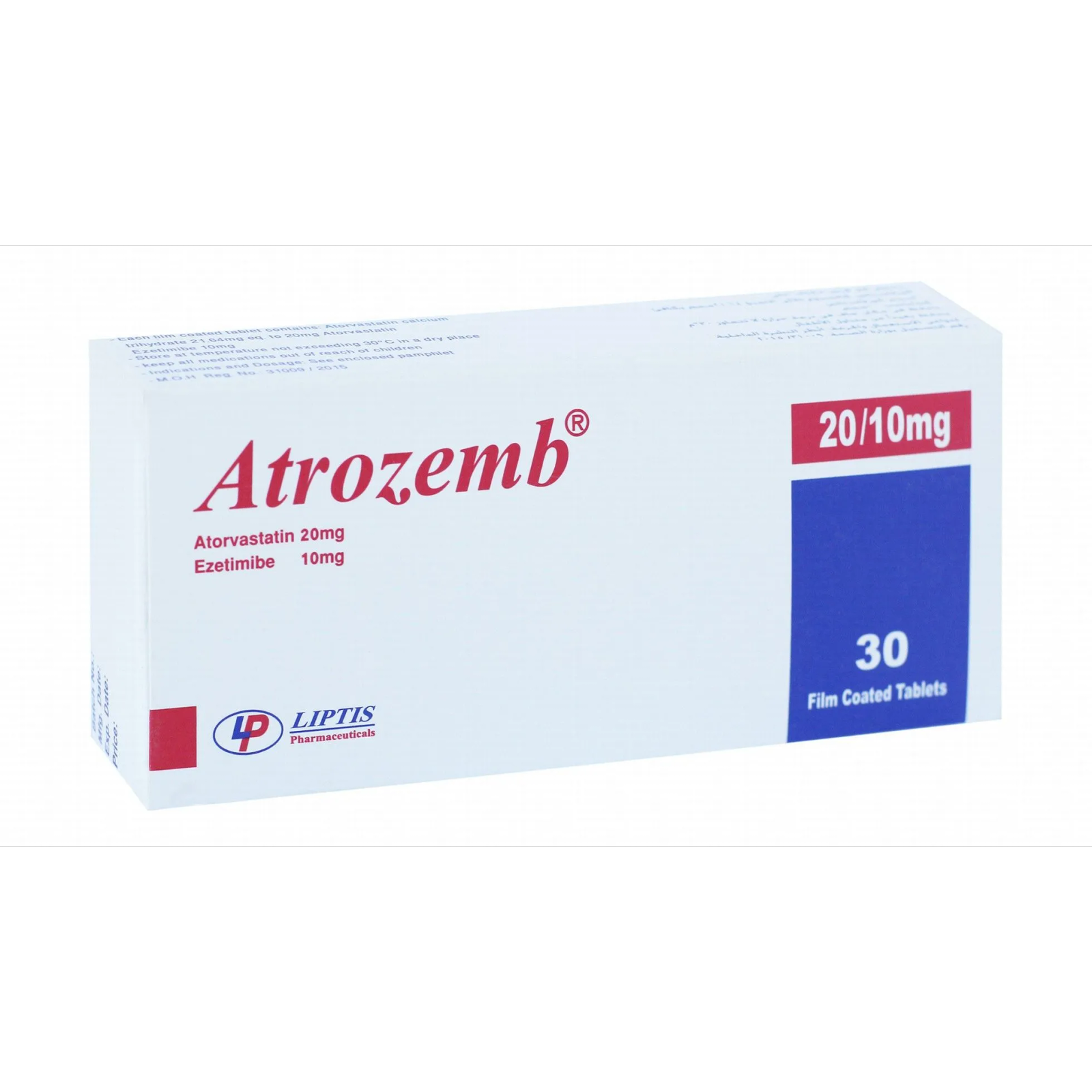 ATROZEMB 20/10 MG 30 TAB