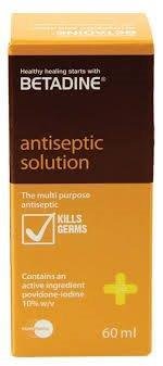 BETADINE ANTISEPTIC SOLUTION 60 ML س.ج