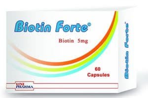 BIOTIN FORTE 5 MG 60 CAP س ج