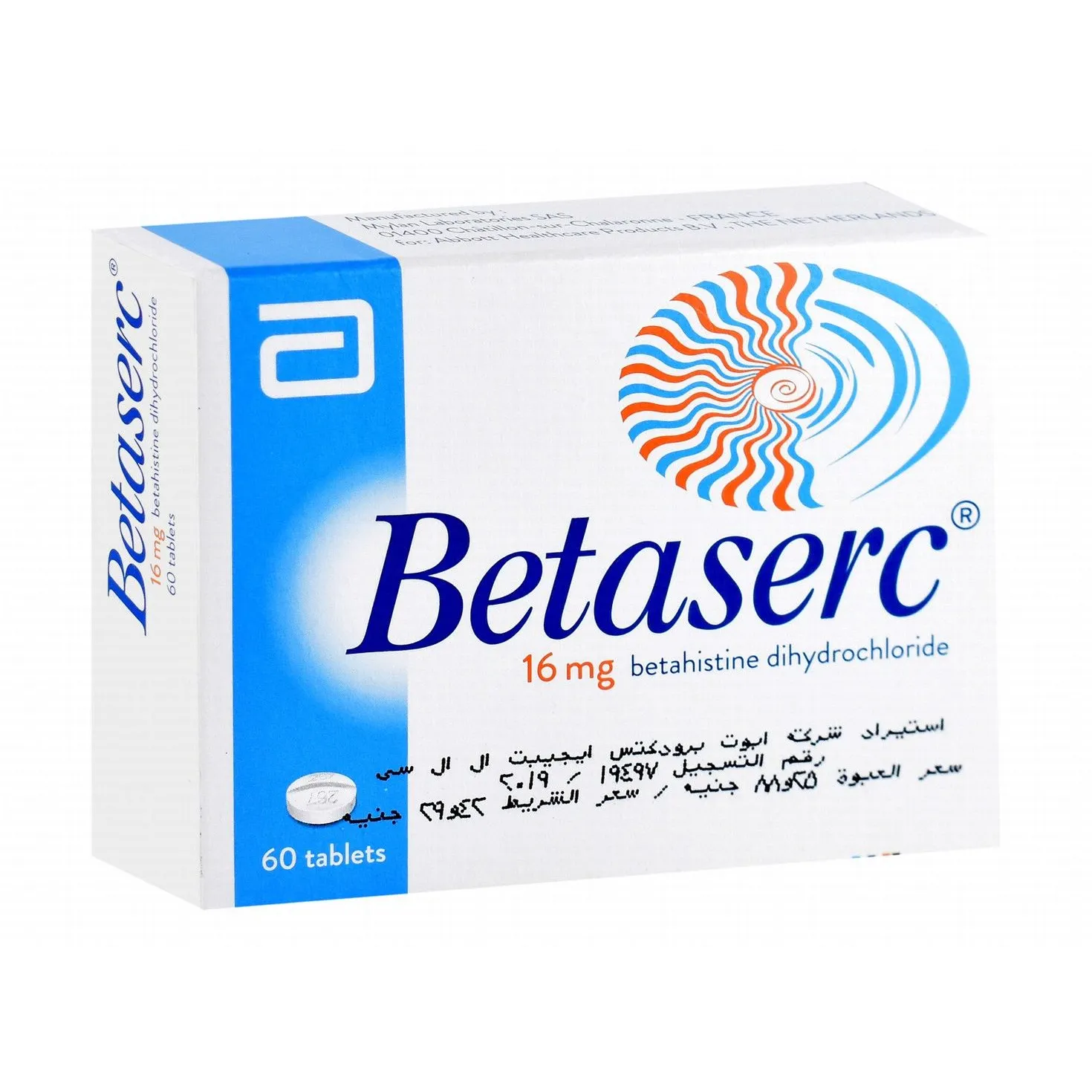 BETASERC 16 MG 60 TAB س.ج