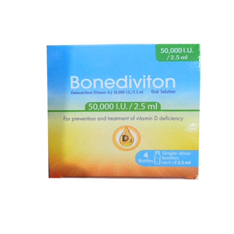 BONEDIVITON 50000 I.U 4 BOTTLES