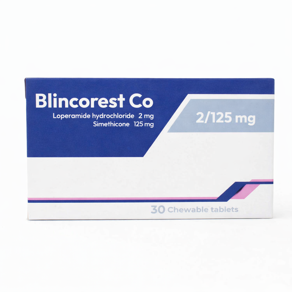 BLINCOREST CO 2/125MG 30 CHEW TAB