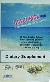 CALCI MAX 600 MG 30 TAB س.ج