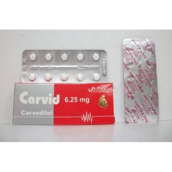 CARVID 6.25 MG 30 TAB