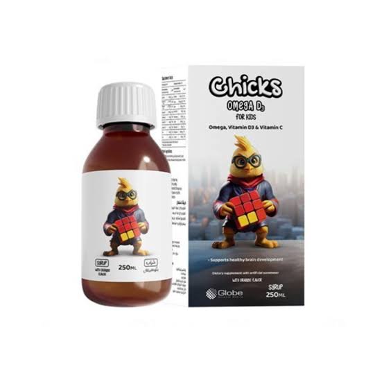 CHICKS OMEGA D3 KIDS SYRUP 250 ML