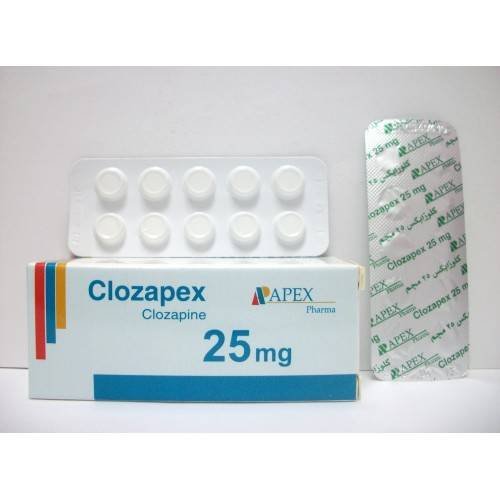 CLOZAPEX 25 MG 50 TAB