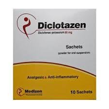 DICLOTAZEN 50 MG 10 SACHETS