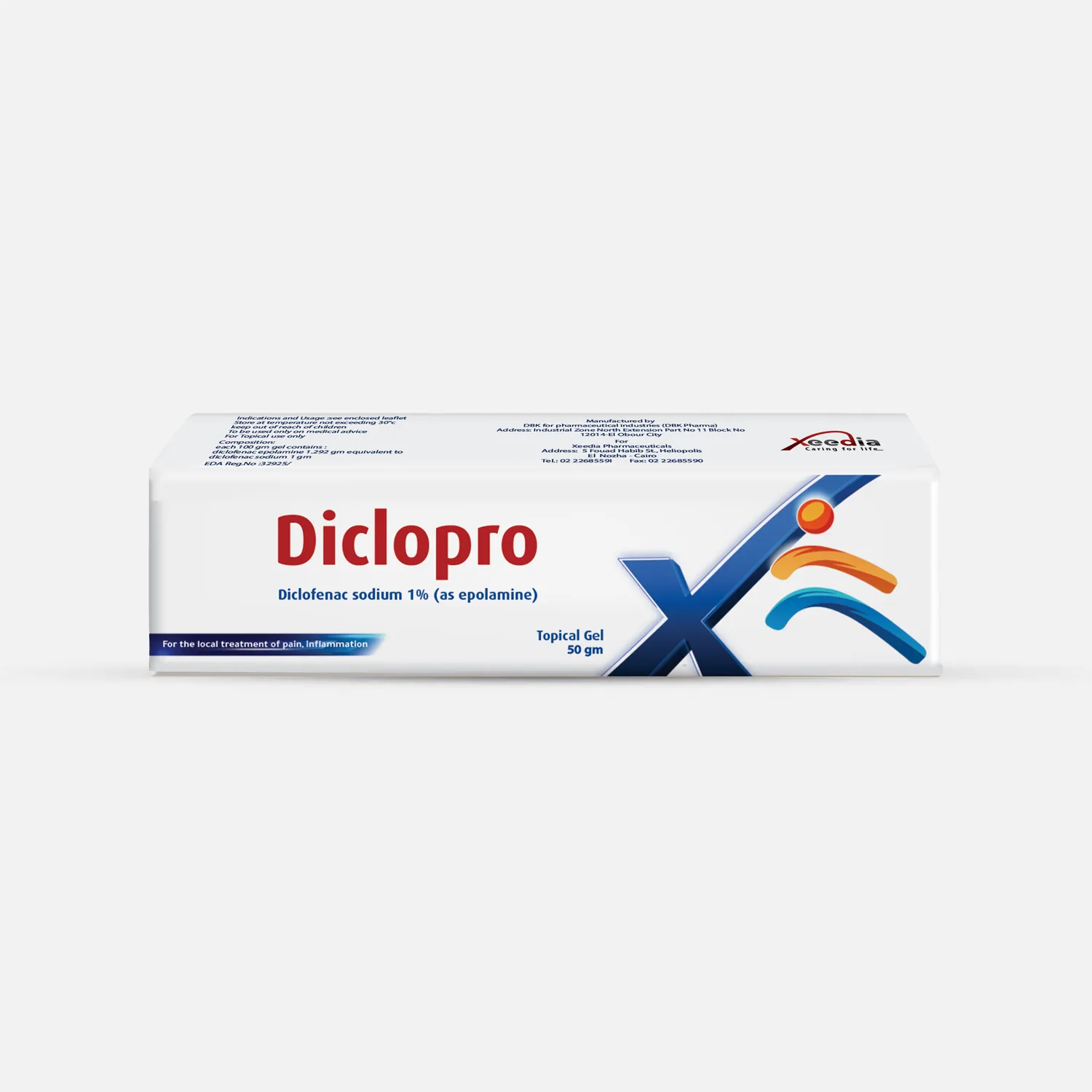DICLOPRO 1% GEL 50 GM