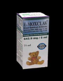E-MOXCLAV 642.9 MG 75 ML
