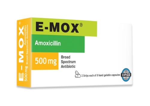 E - MOX 500 MG 16 CAP
