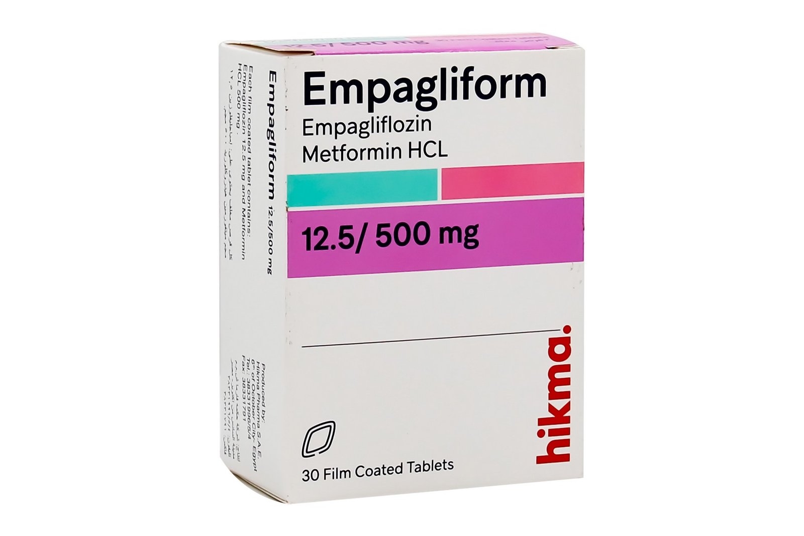 EMPAGLIFORM 12.5/500 MG 30 TAB