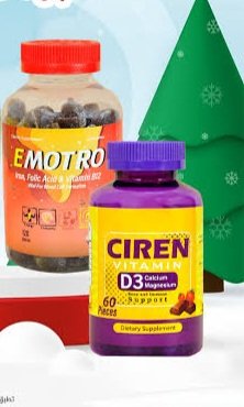 EMOTRO IRON 120 PIEC +CIREN VIT D3 60 PIEC