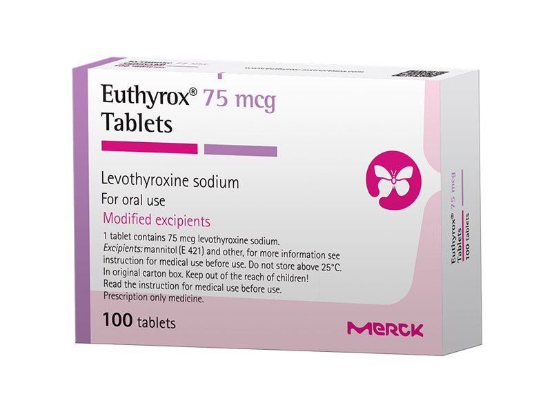 EUTHYROX 75 MCG 100 TAB