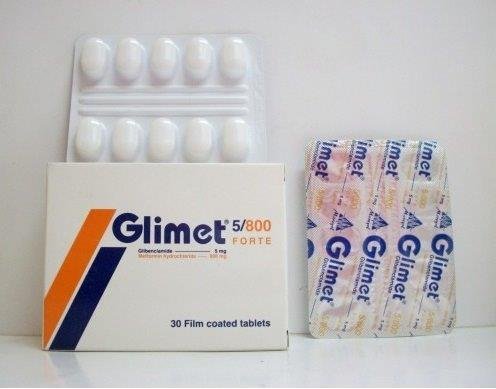 GLIMET FORT 5/800 MG 30 TAB